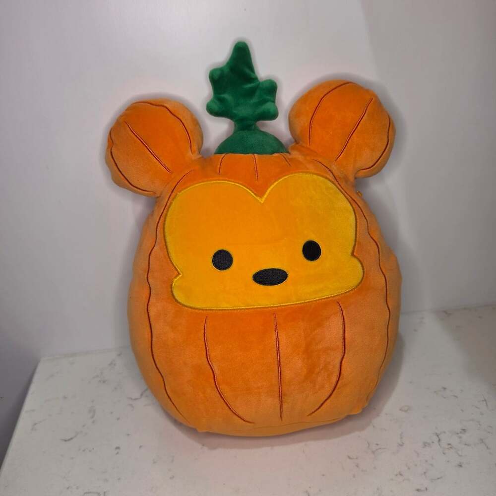 Squishmallows Disney Mickey Mouse Pumpkin Plush 10 Inch Orange